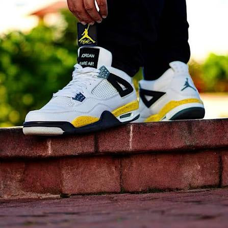 air Jordan 4 white/tour yellow