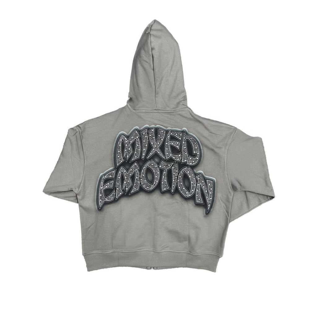 men"Last Ride" Rhinestone Hoodie