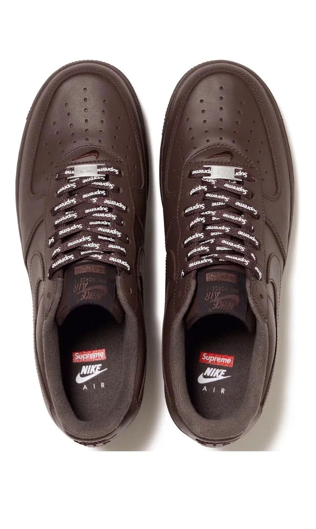 Men's Supreme × Nike Air Force 1 Low "Baroque Brown"