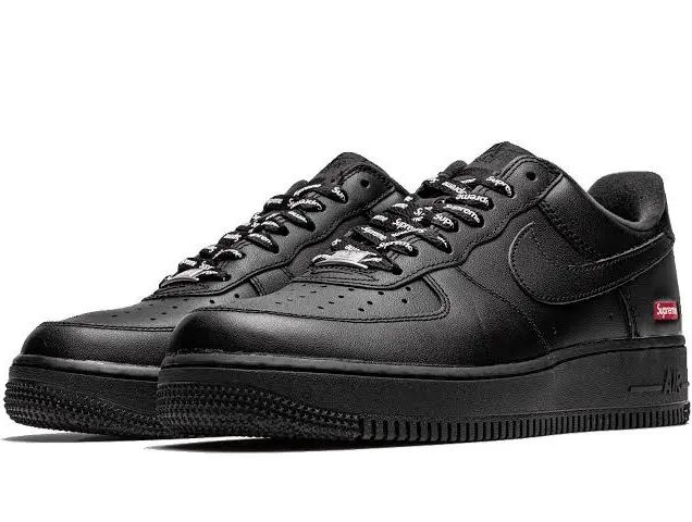 Men's Supreme × Nike Air Force 1 Low Black