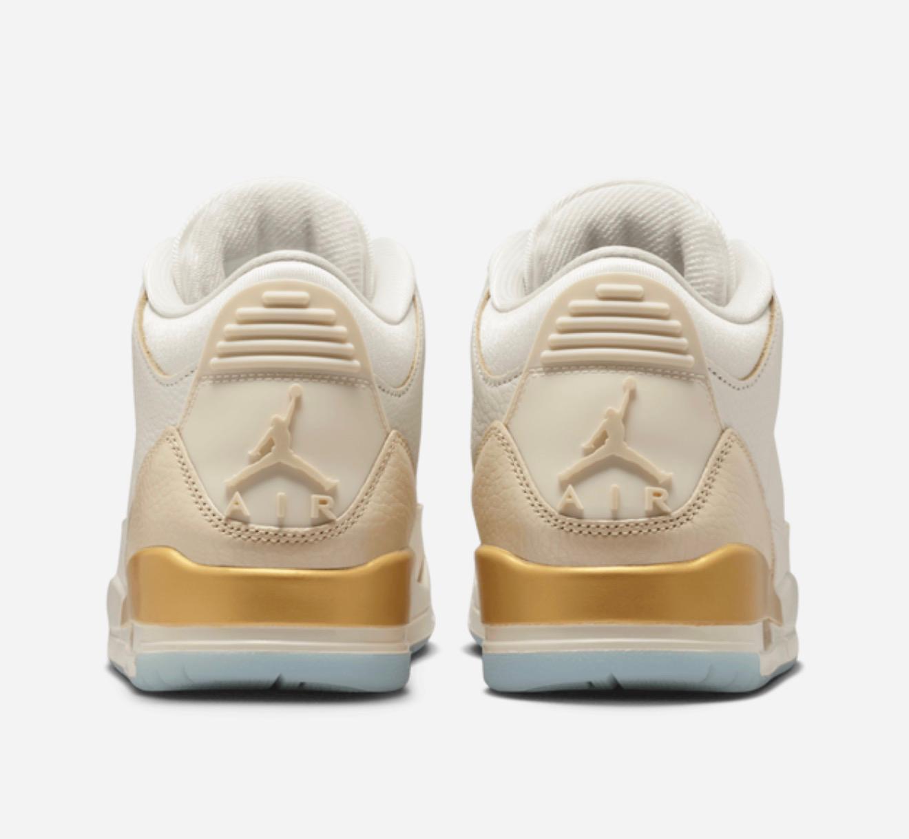 Women's Jordan Retro 3 - Pale Ivory/Sail/Team Gold