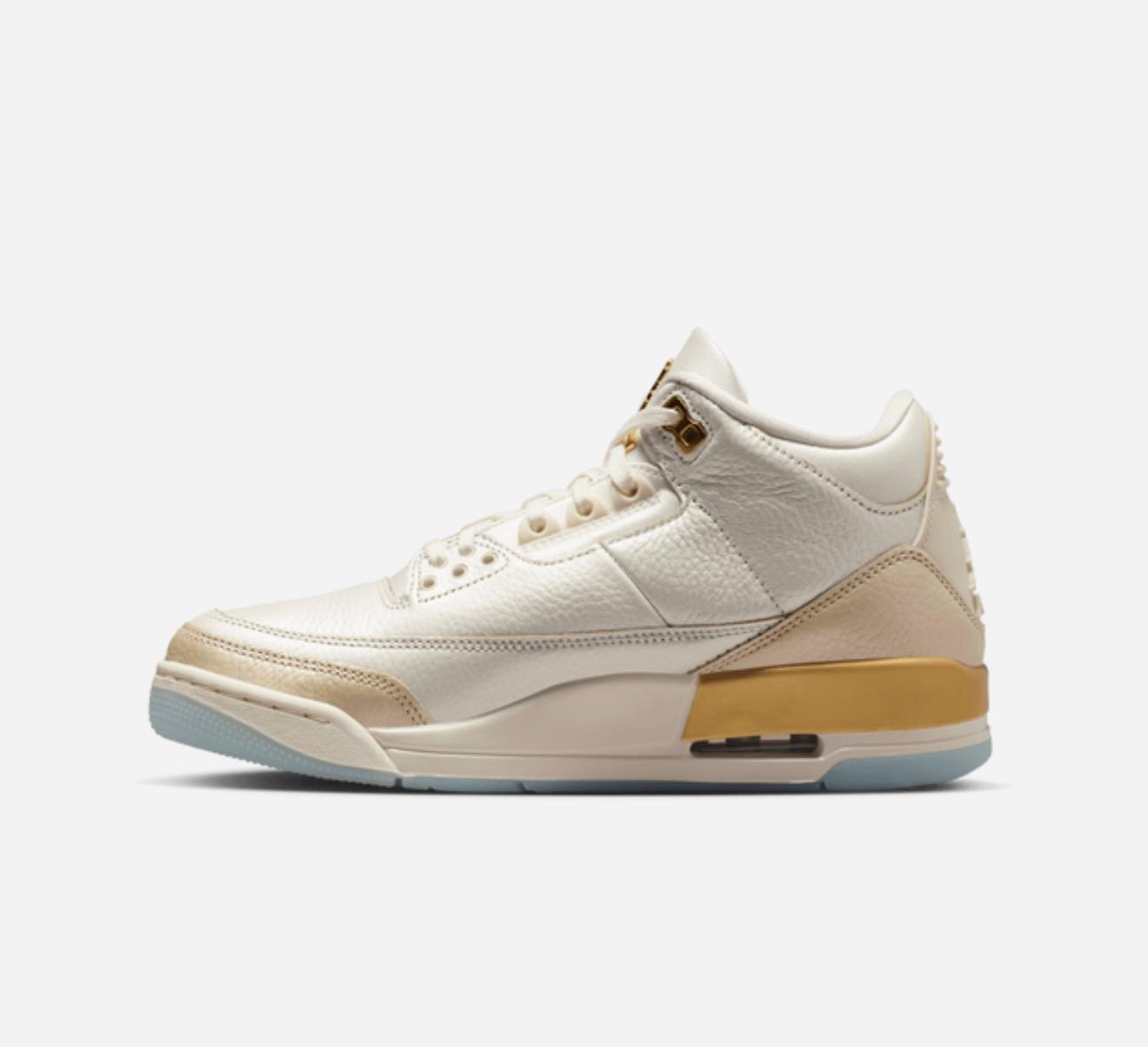 Women's Jordan Retro 3 - Pale Ivory/Sail/Team Gold