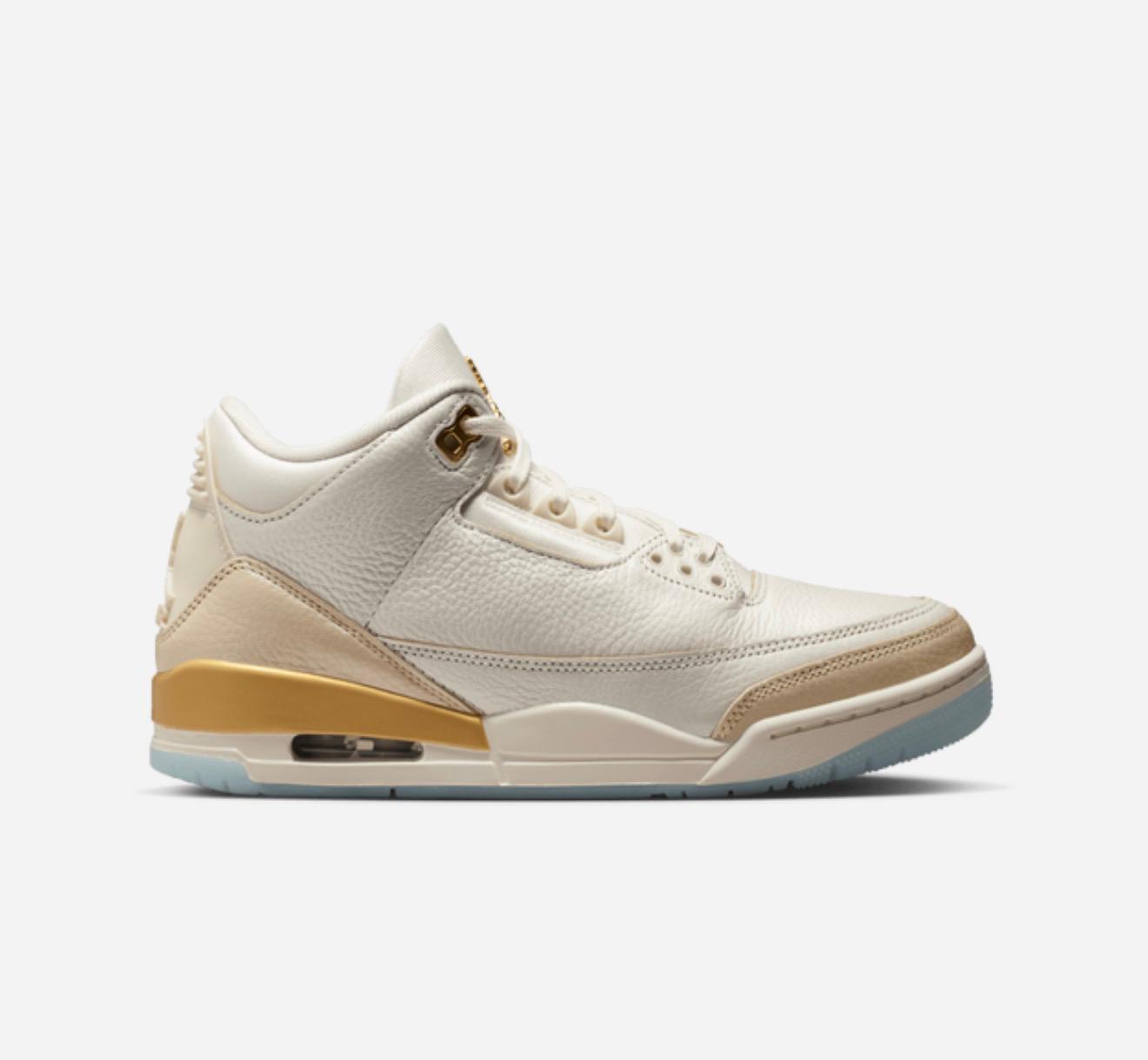 Women's Jordan Retro 3 - Pale Ivory/Sail/Team Gold
