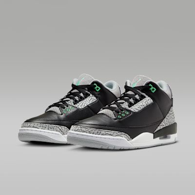 Men's Nike Air Jordan 3 Retro - Green Glow