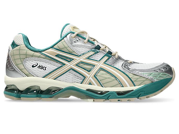 Men's Asics White/Rainy Lake