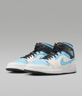 Men's Nike Air Jordan 1 Mid SE - White/Blue Chill