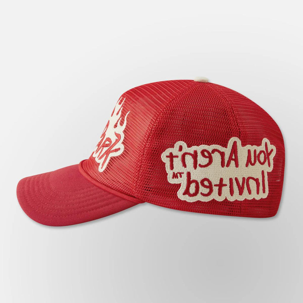 Men's Nothing But Net Trucker Hat – Red