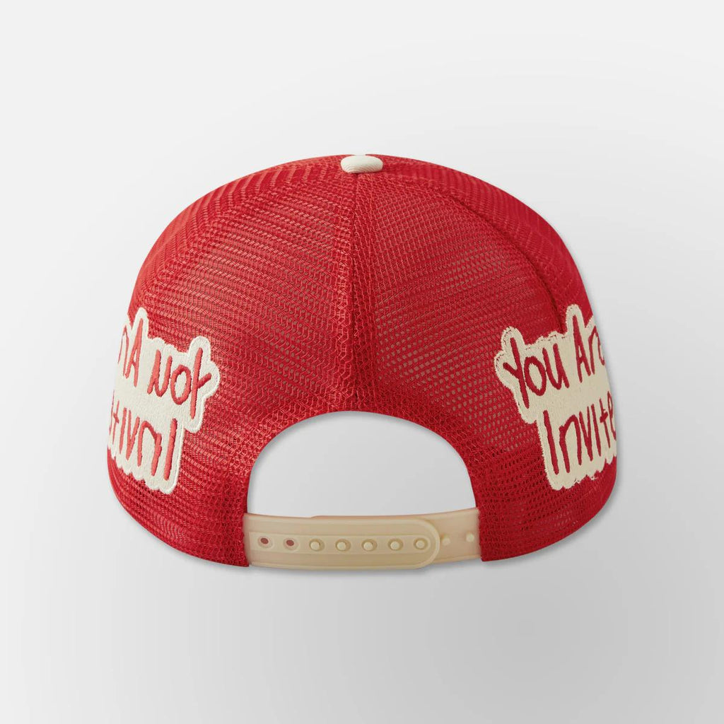 Men's Nothing But Net Trucker Hat – Red