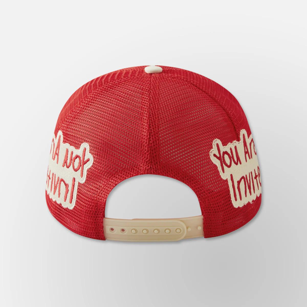 Men's Nothing But Net Trucker Hat – Red