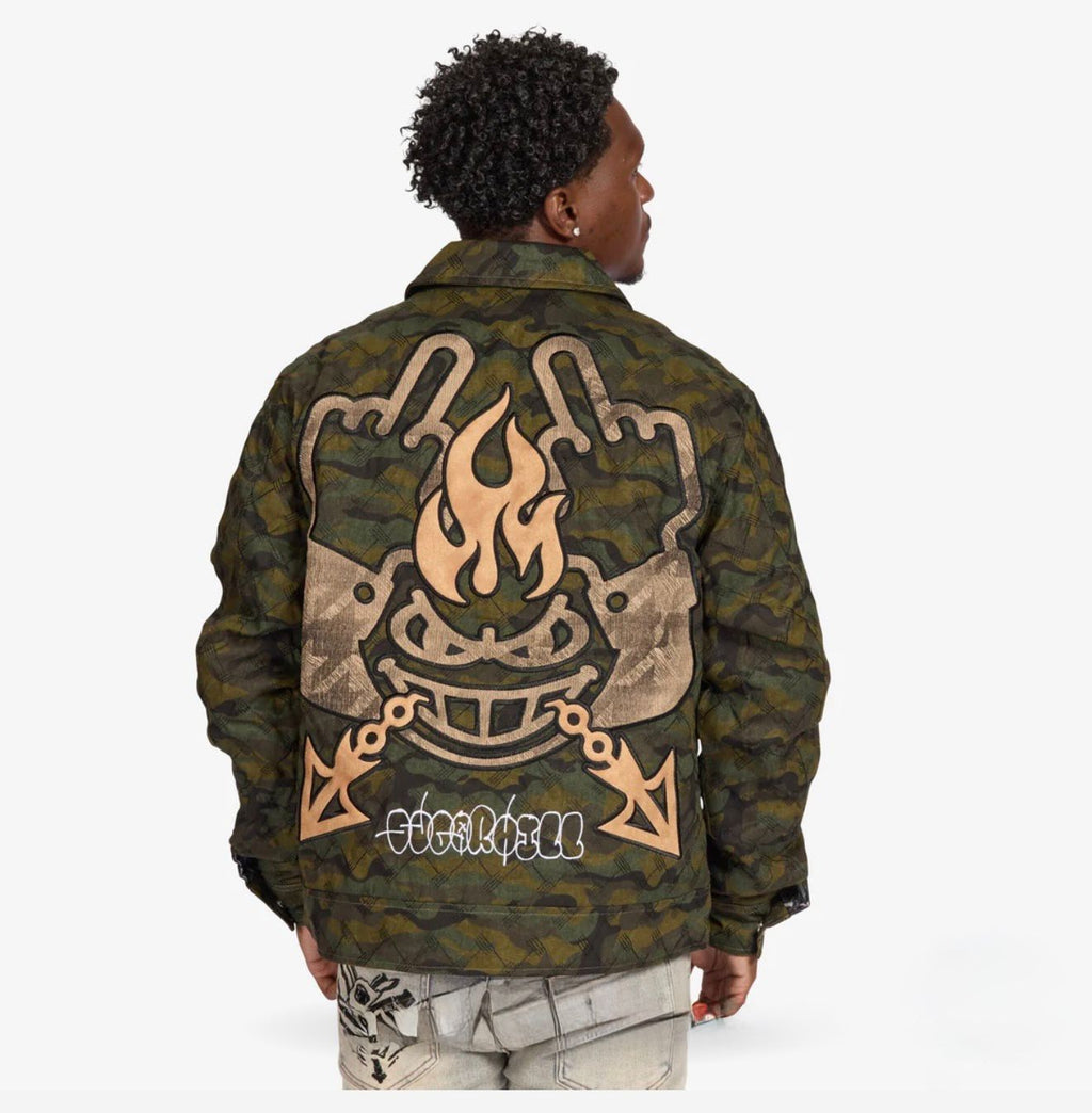 MEN'S "FRANZ" TRUCKER JACKET - SCRUNCH CAMO