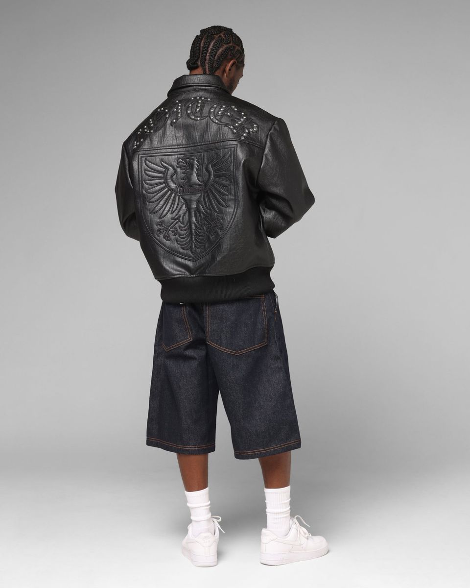 Loiter Imperial Vegan Leather Jacket Black