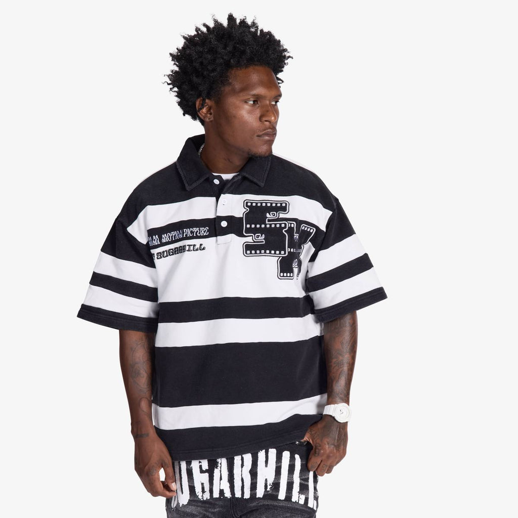 UPER 9" POLO (BLACK/WHITE)