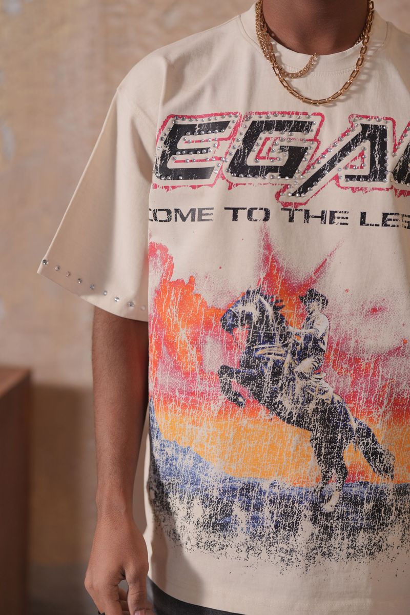 Heavy Embellished Tee (1079-D)