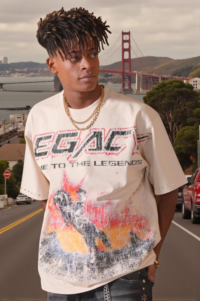 Heavy Embellished Tee (1079-D)