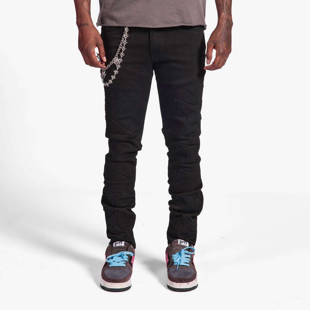 melle JEANS (JET BLACK) (ML26-SP