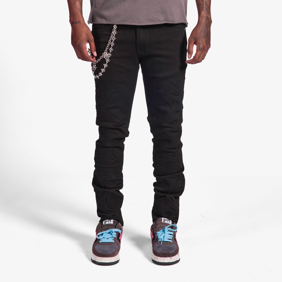 melle JEANS (JET BLACK) (ML26-SP