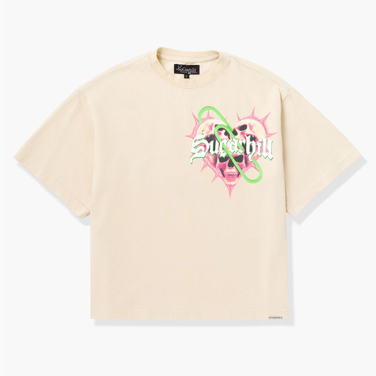 PAPERCLIP" T-SHIRT (CREAM) (SH26-SPR2