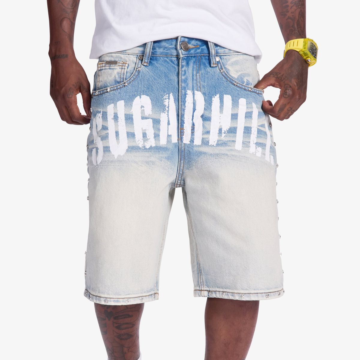 ALLAS” JORTS (LIGHT WASH)