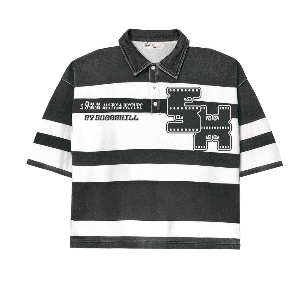 UPER 9" POLO (BLACK/WHITE)