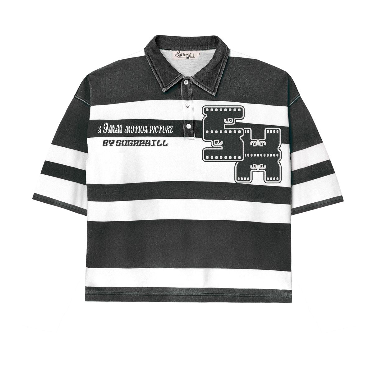 UPER 9" POLO (BLACK/WHITE)
