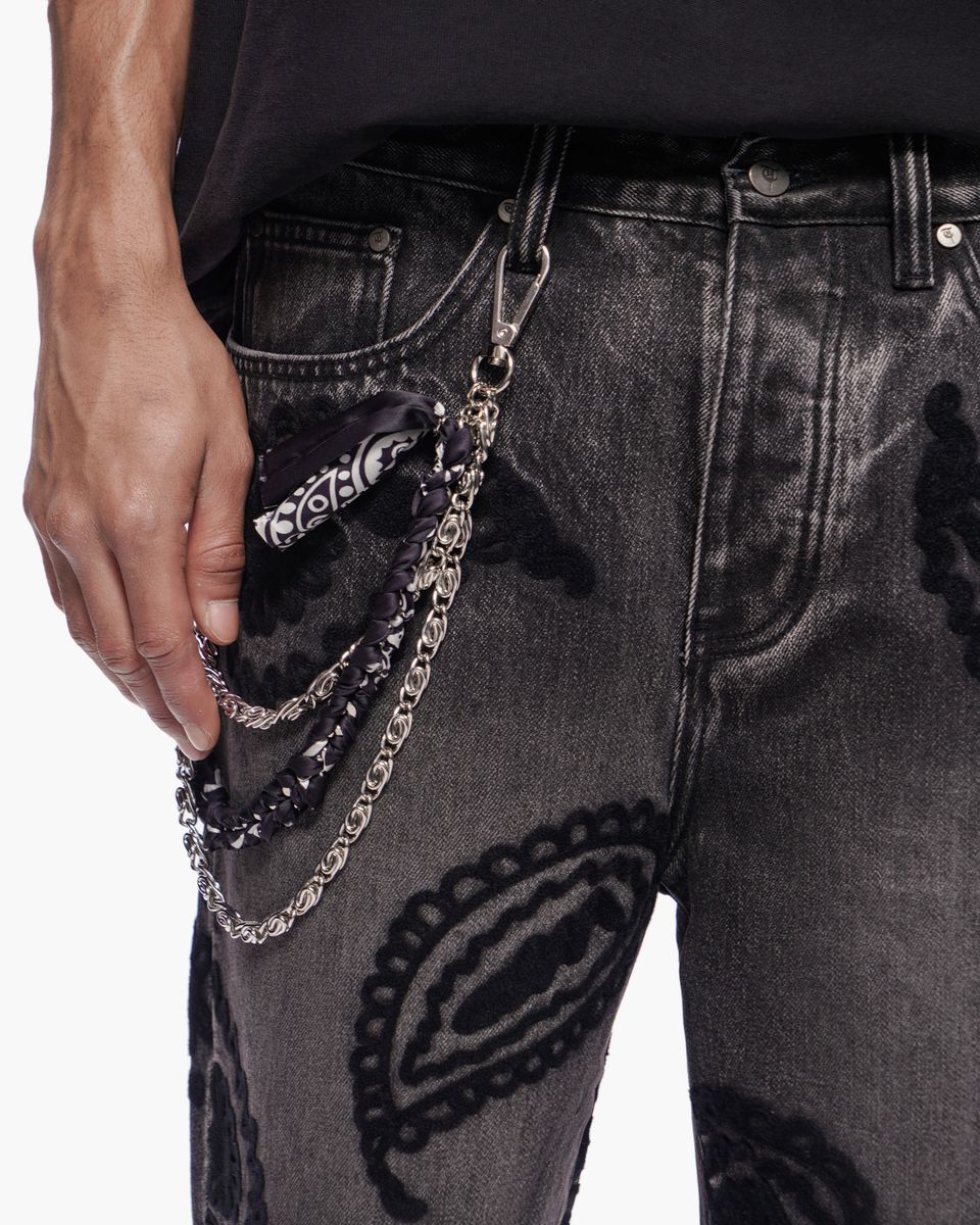 trnchs - Black Wash Denim Shorts