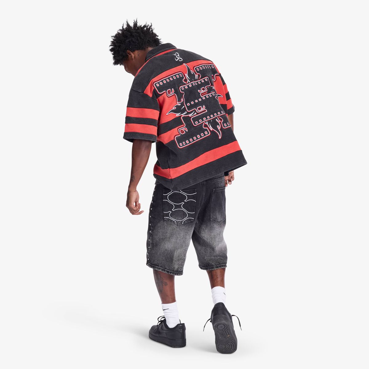 UPER 9" POLO (RED/BLACK)