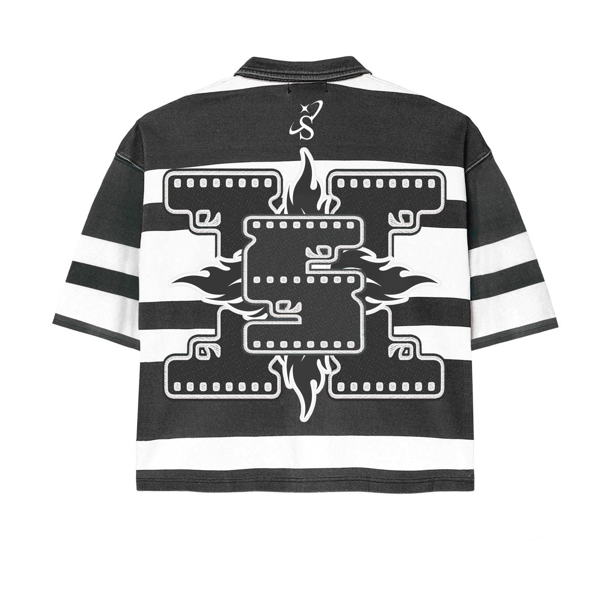 UPER 9" POLO (BLACK/WHITE)
