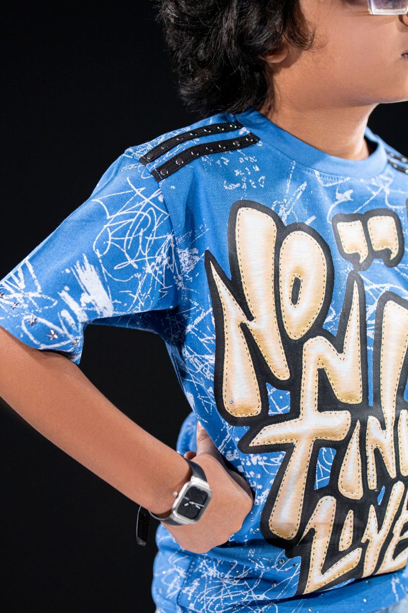 Line Blue Kids Tee