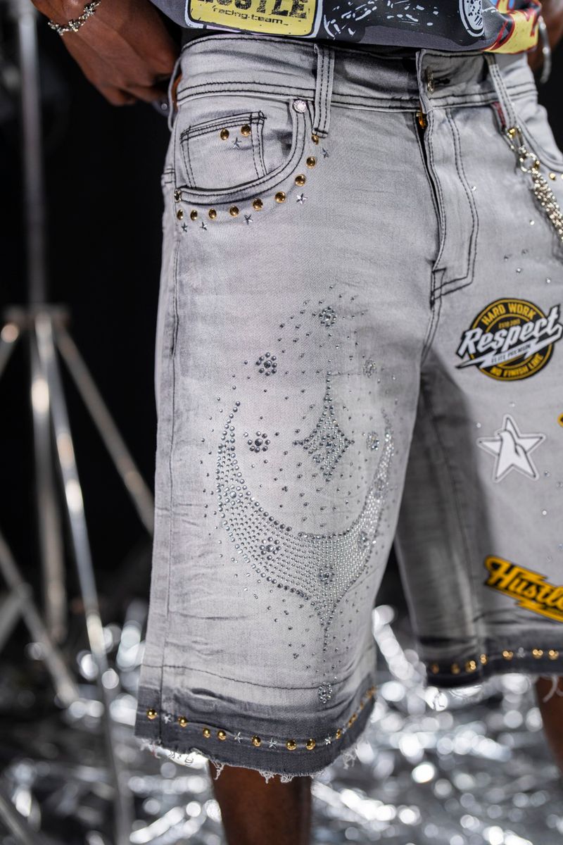 Night Sky Mens Denim Shorts