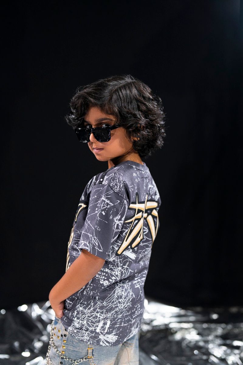 Finish Black Kids Tee