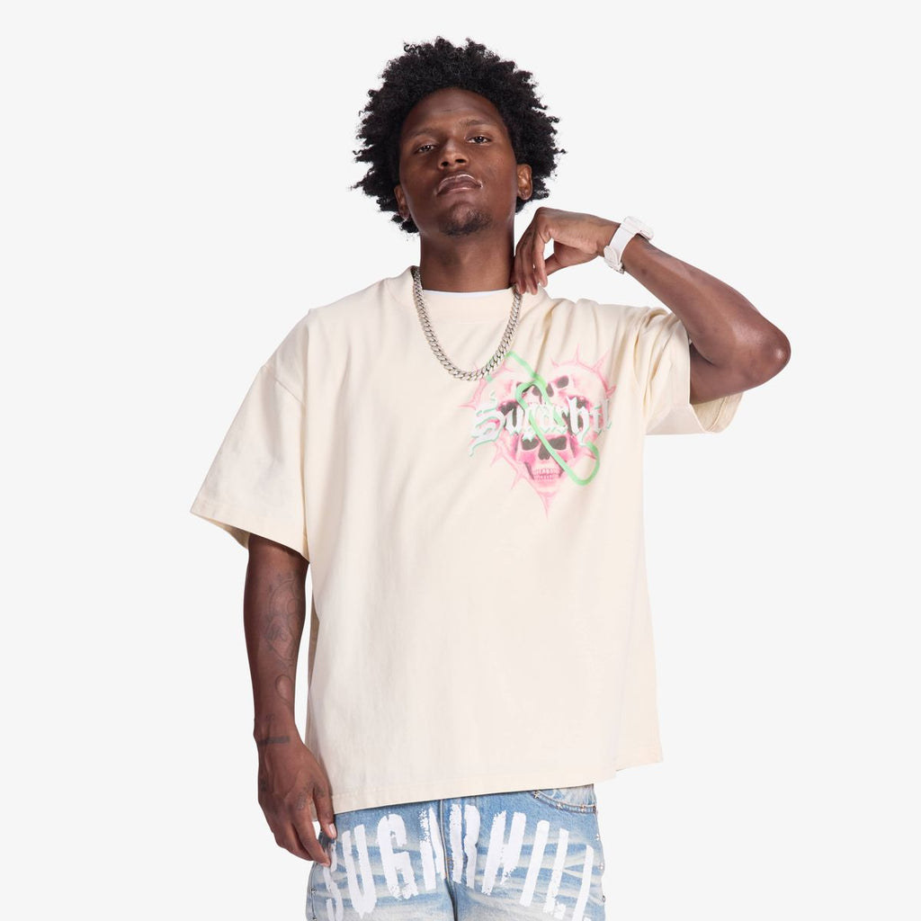 PAPERCLIP" T-SHIRT (CREAM) (SH26-SPR2