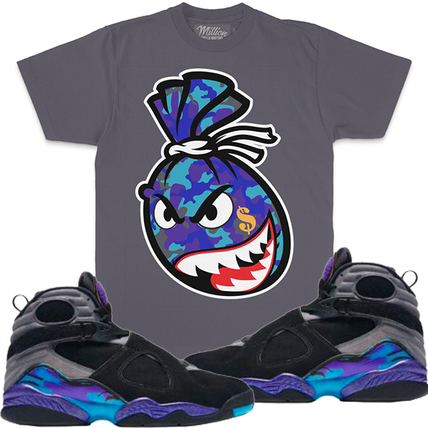 Aqua Camo - Dark Grey T-Shirts