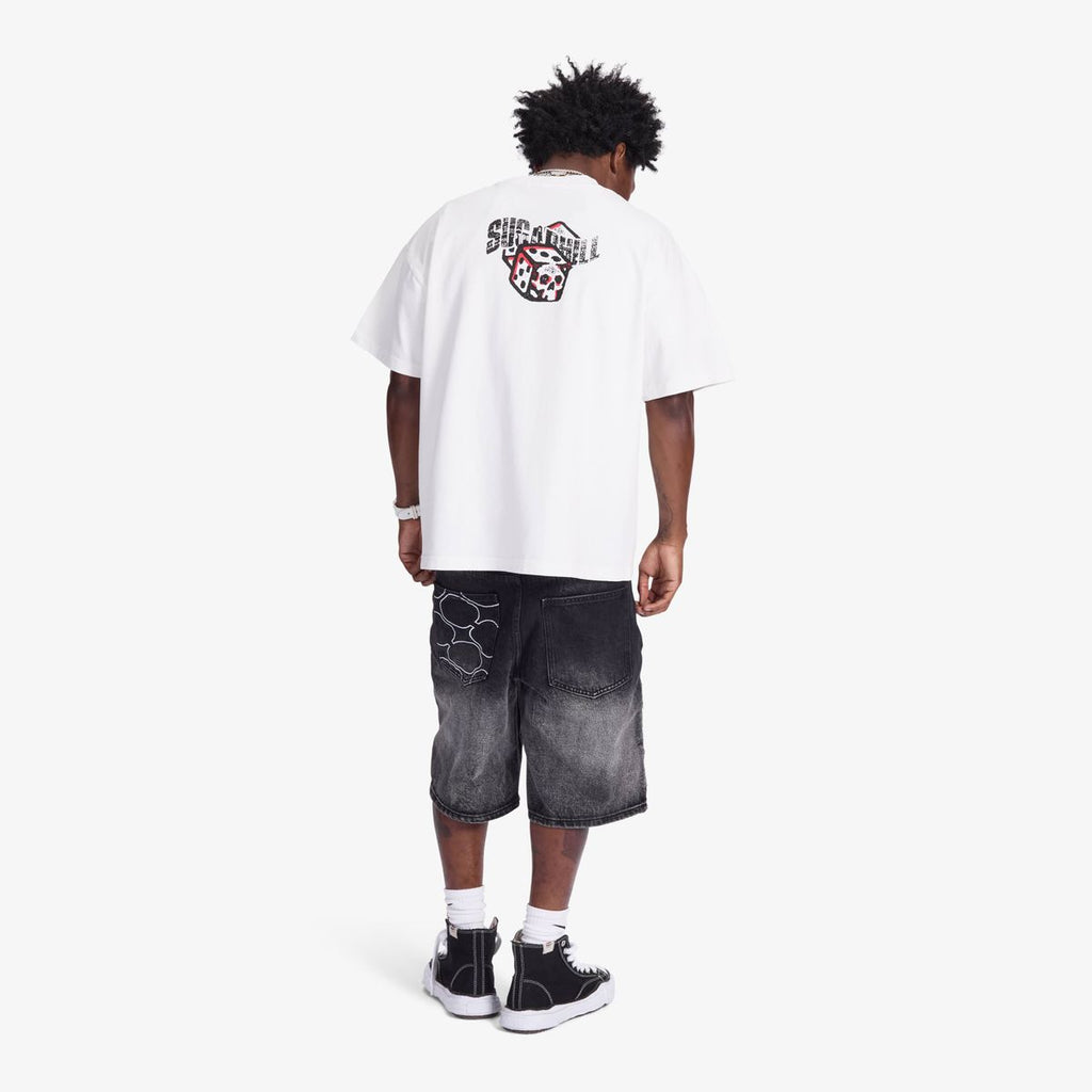 “DALLAS” JORTS (BLACK WASH)