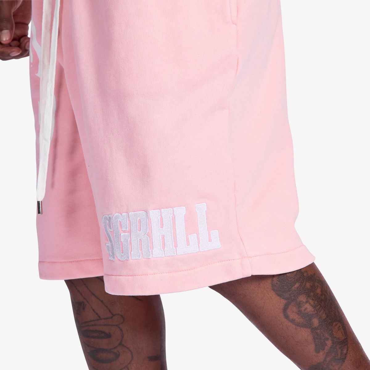 ASPIRE” TERRY SHORTS (WASHED PINK)