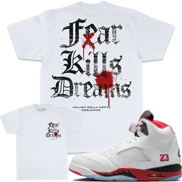 Fear Kills Dreams - White T-Shirts