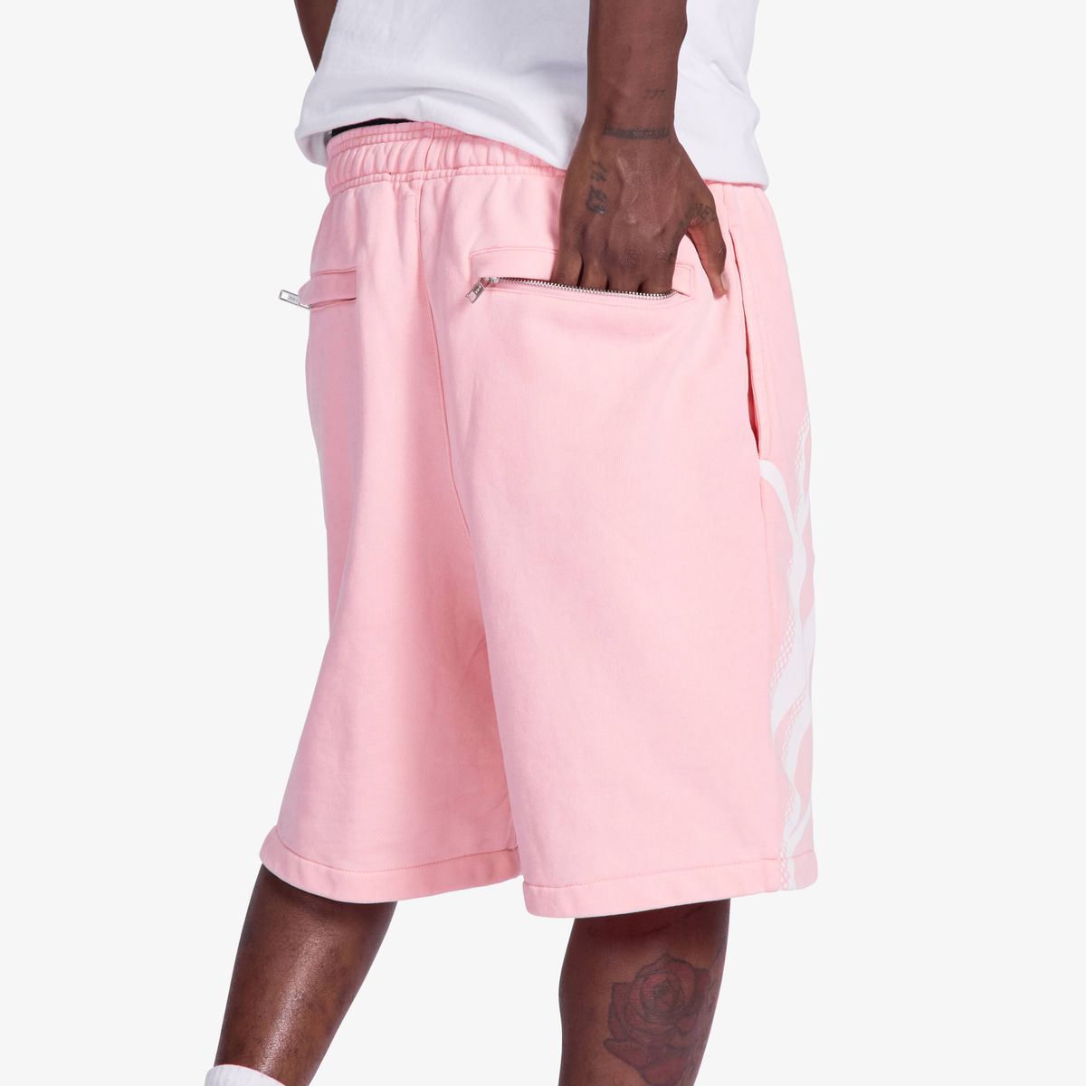 ASPIRE” TERRY SHORTS (WASHED PINK)