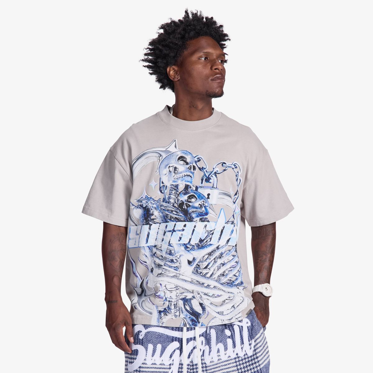 STAR DEATH" T-SHIRT (GRAY VINTAGE