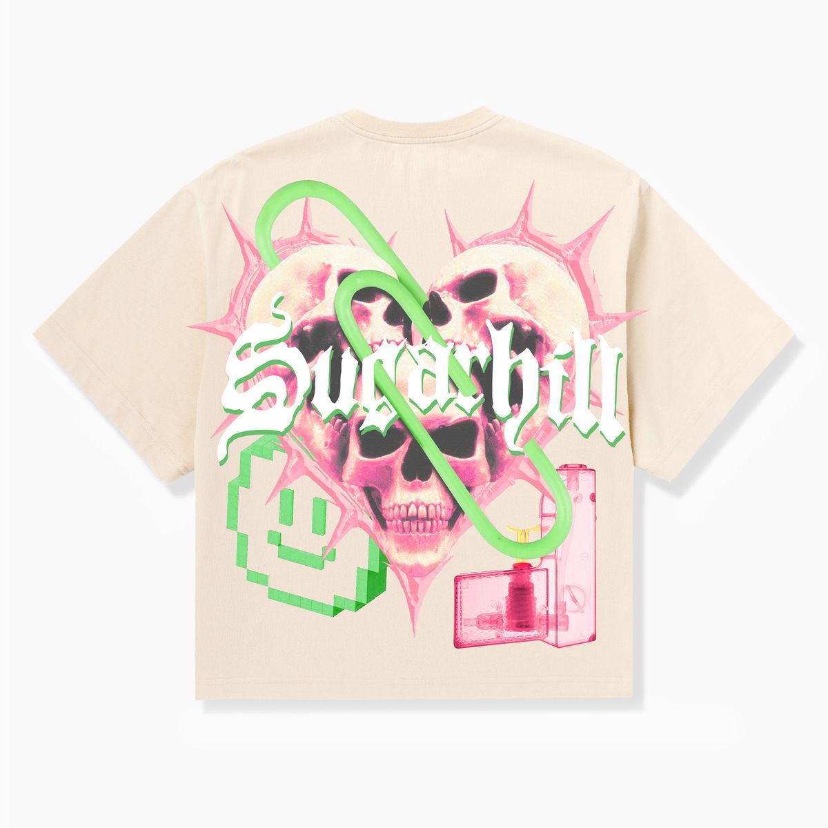 PAPERCLIP" T-SHIRT (CREAM) (SH26-SPR2