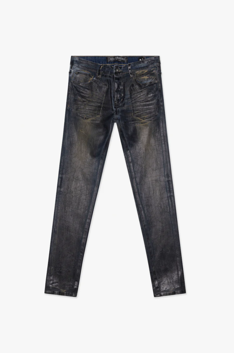 SKINNY JEAN DARK VINTAGE WAXED