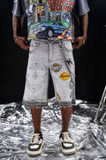 Night Sky Mens Denim Shorts