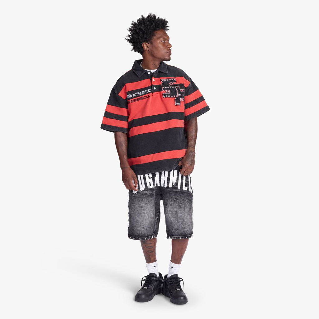 UPER 9" POLO (RED/BLACK)