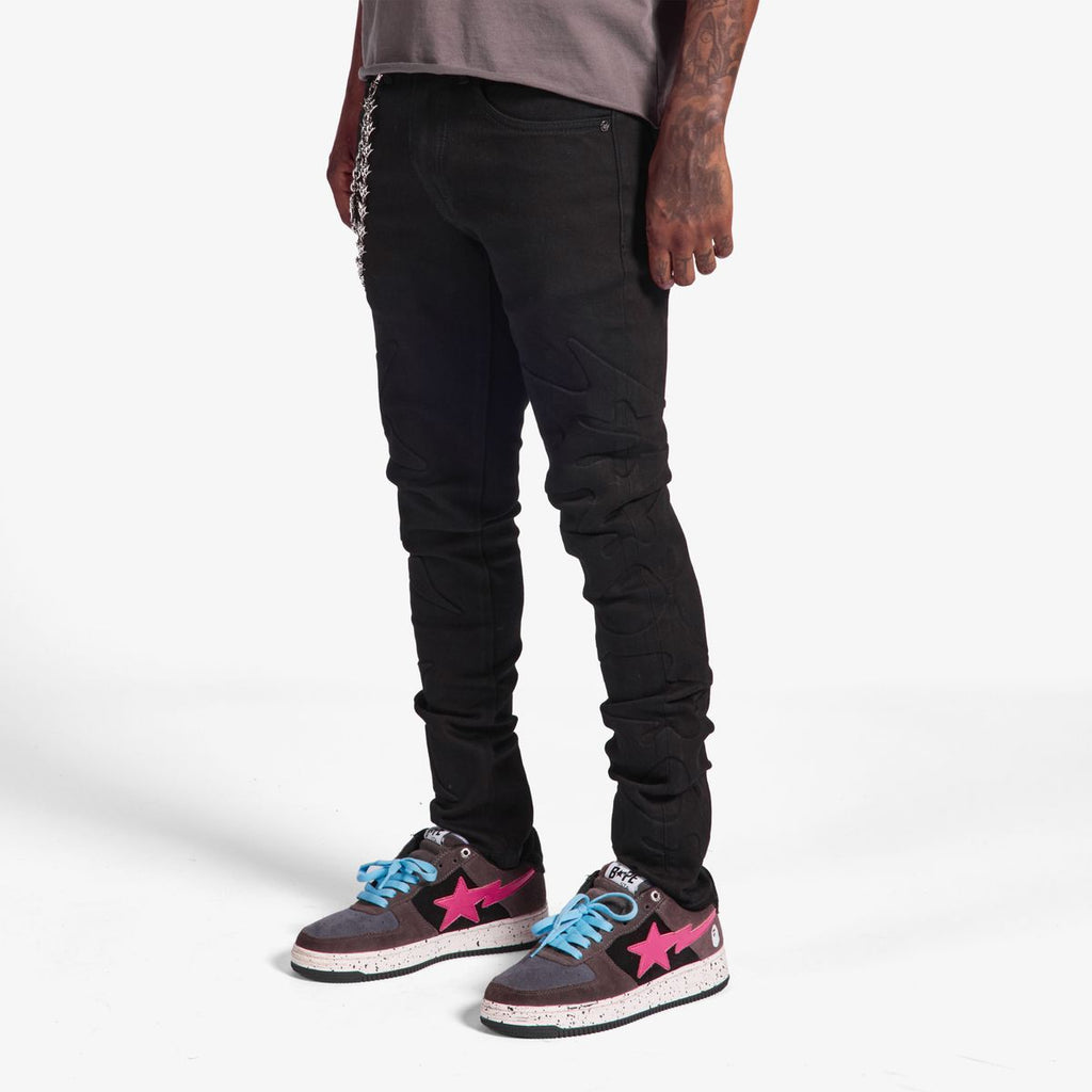 melle JEANS (JET BLACK) (ML26-SP