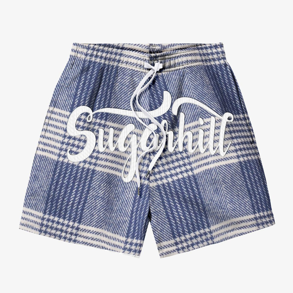 DUSTER” SHORTS (BLUE PLAID)