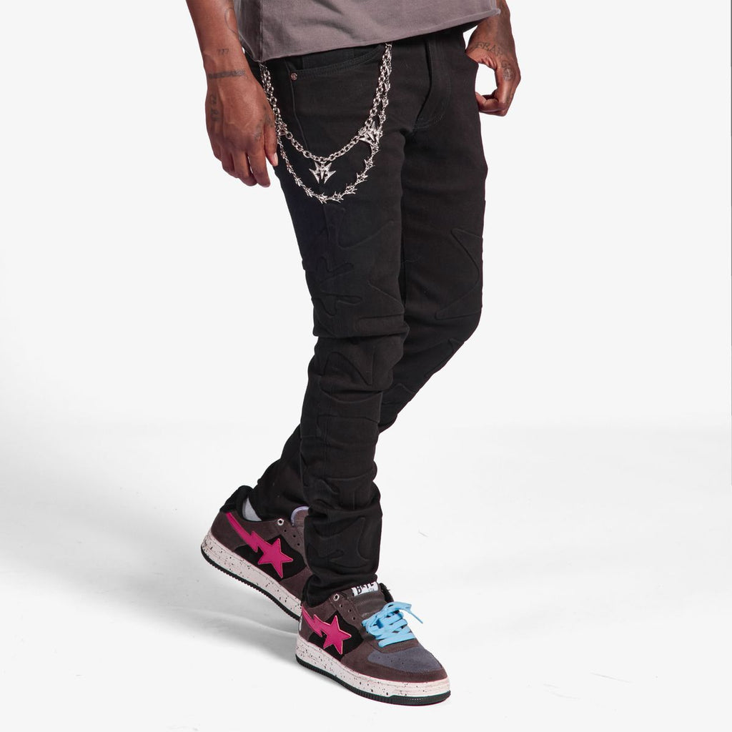 melle JEANS (JET BLACK) (ML26-SP