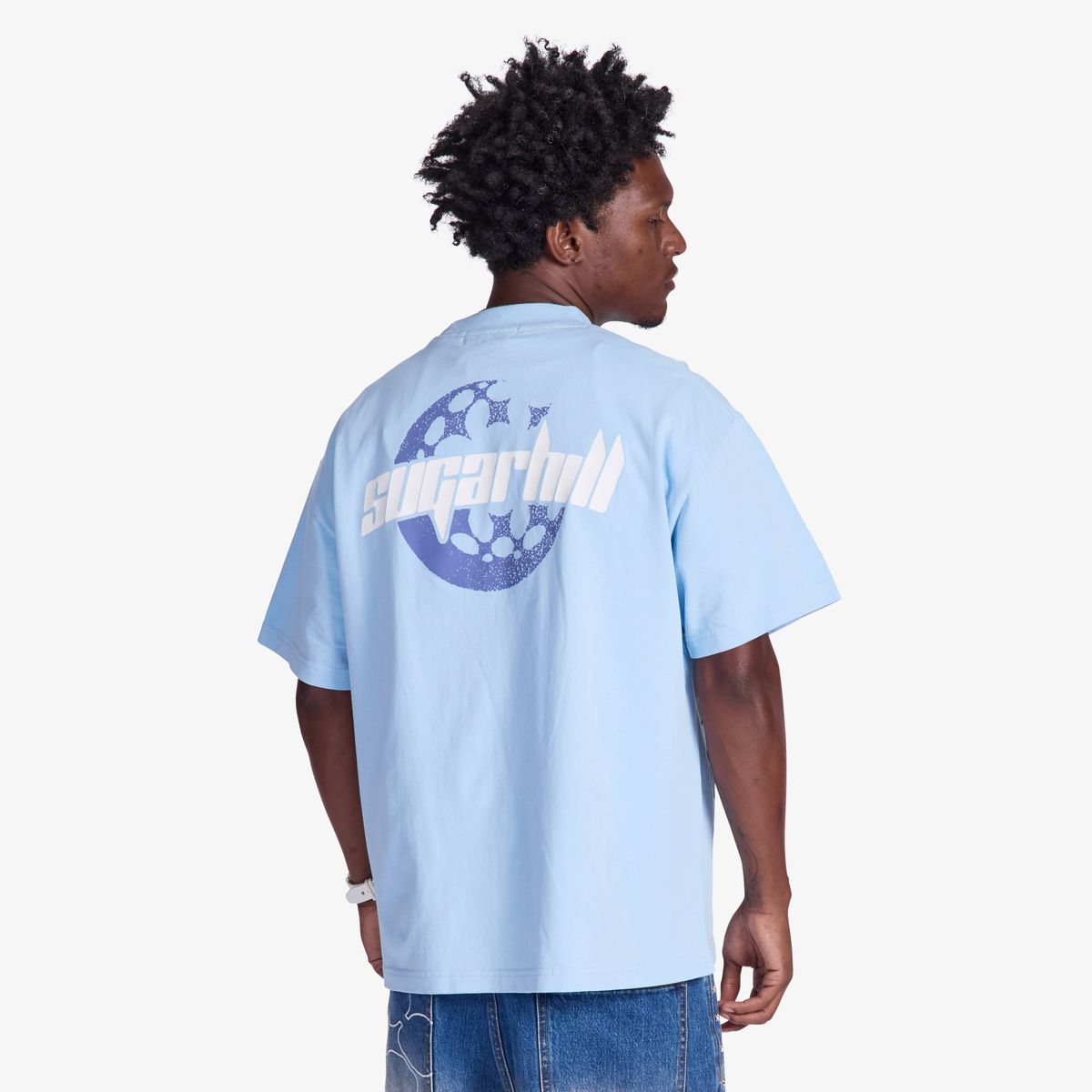 "STAR DEATH" T-SHIRT (BABY BLUE