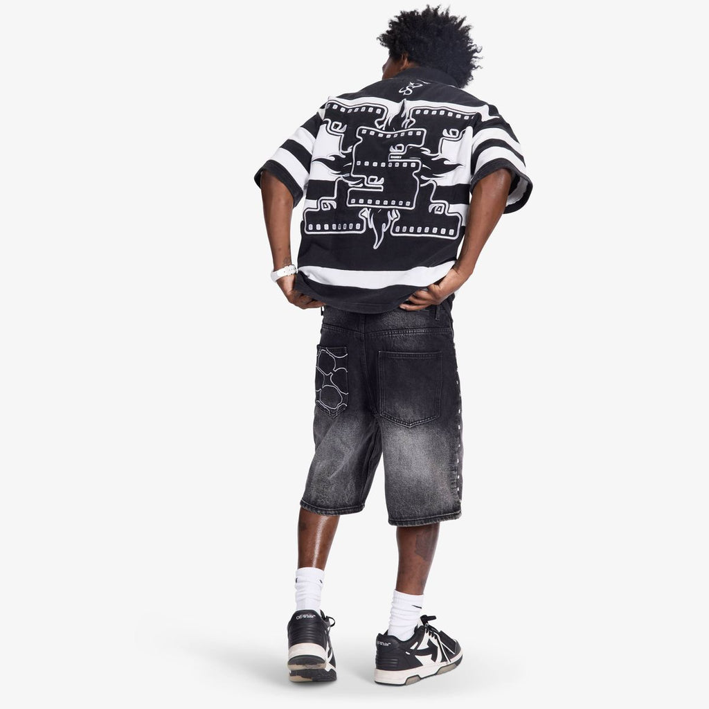 “DALLAS” JORTS (BLACK WASH)
