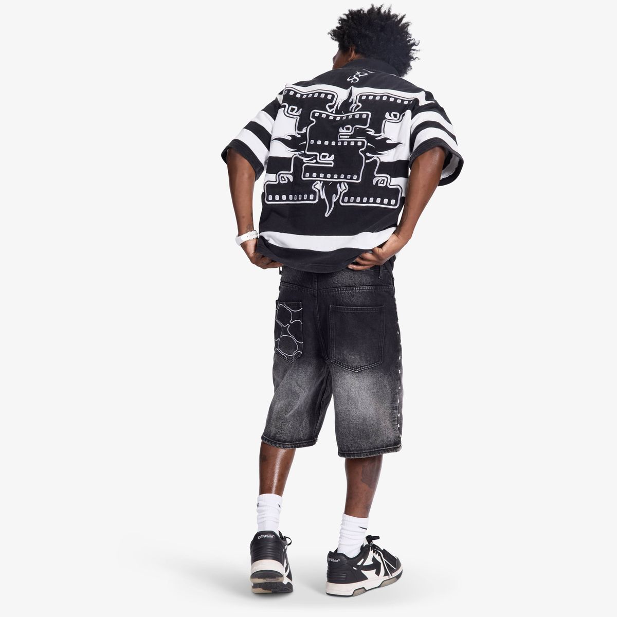 “DALLAS” JORTS (BLACK WASH)