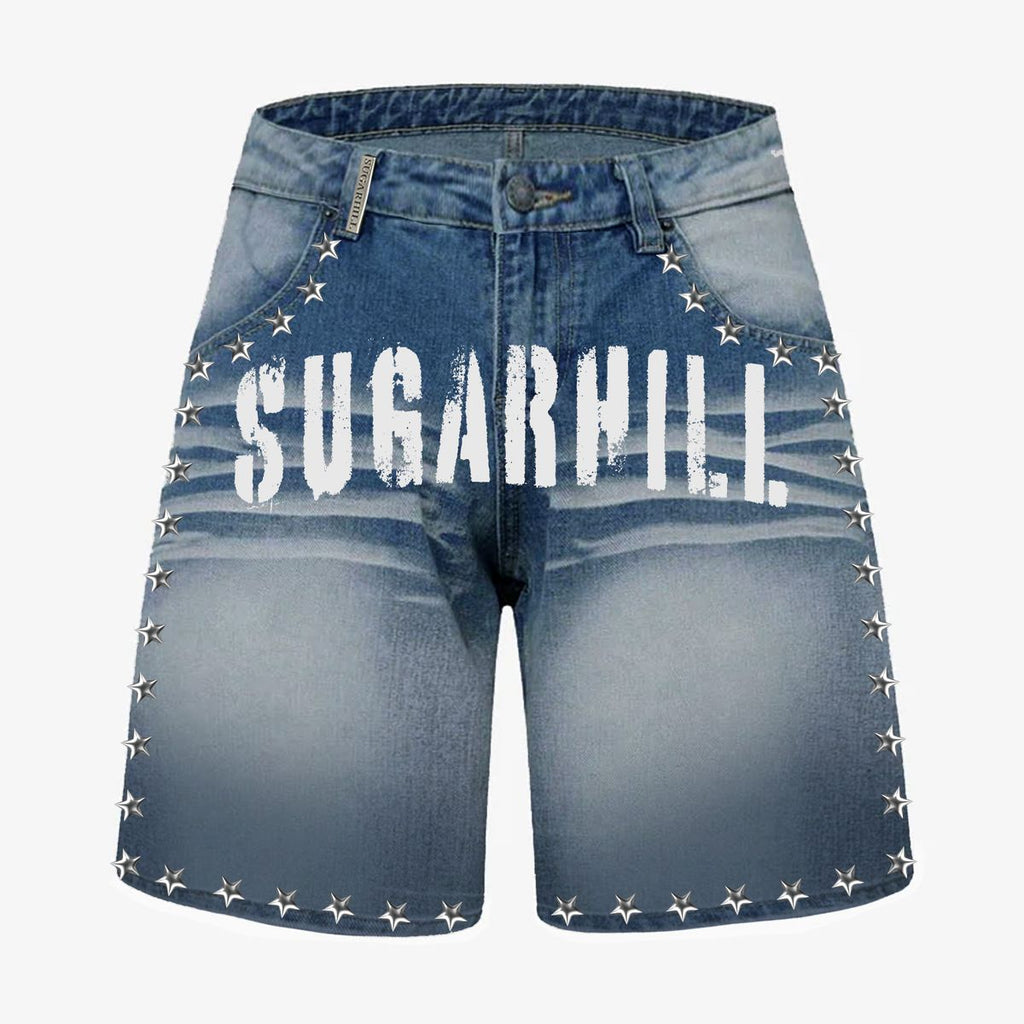 DALLAS” JORTS (DARK BLUE WASH)
