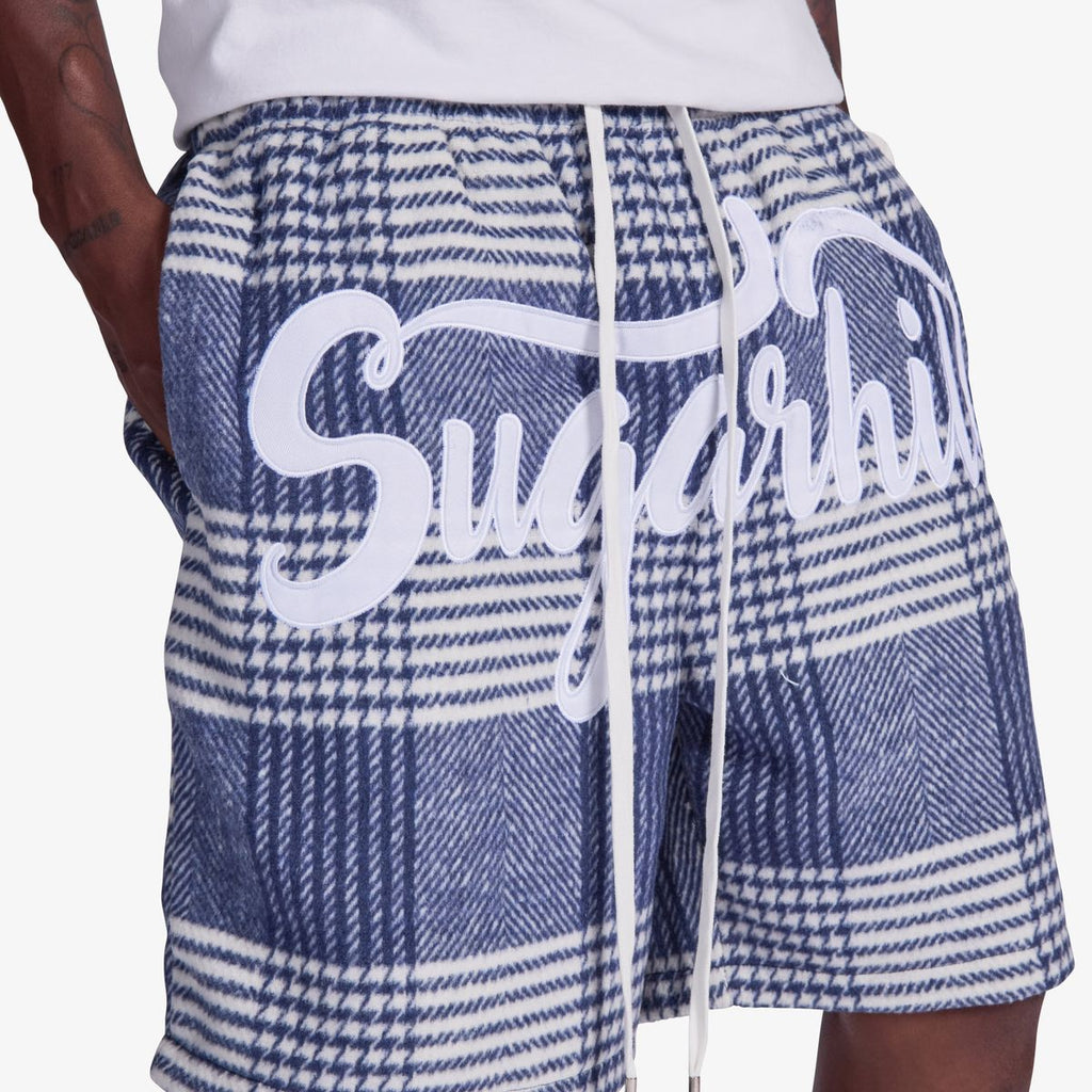 DUSTER” SHORTS (BLUE PLAID)