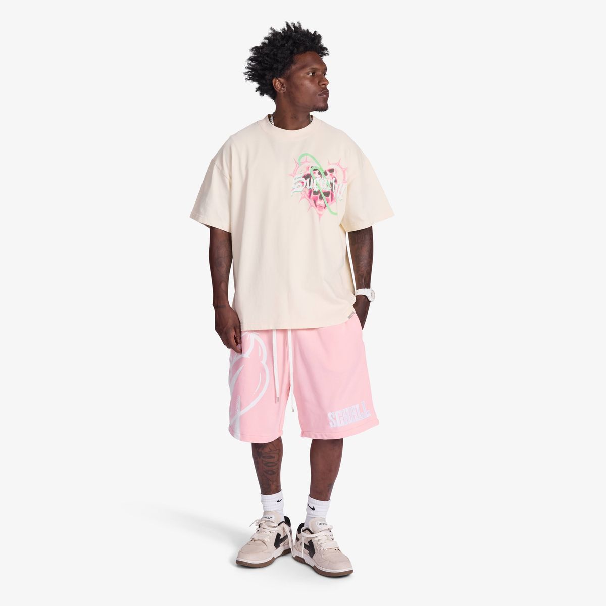 PAPERCLIP" T-SHIRT (CREAM) (SH26-SPR2